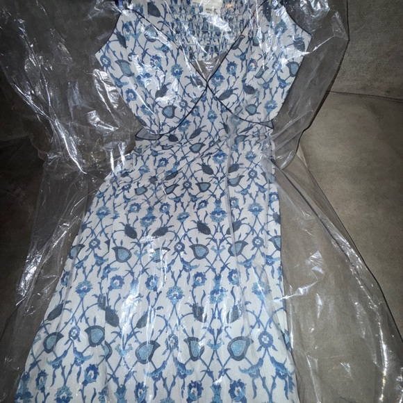 NWT | Sachin + Babi Blue Vine Print Heather Dress Size 6 & 10 - Picture 9 of 9